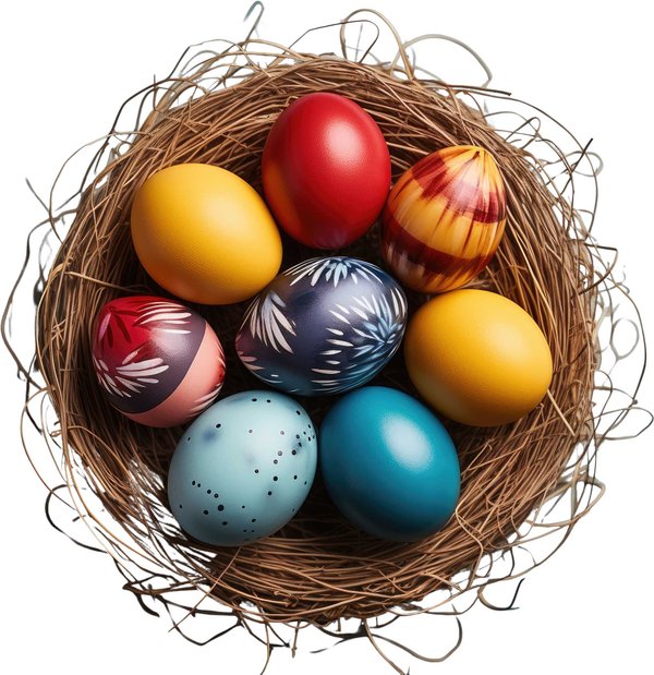 Decorazioni pasquali per la tavola