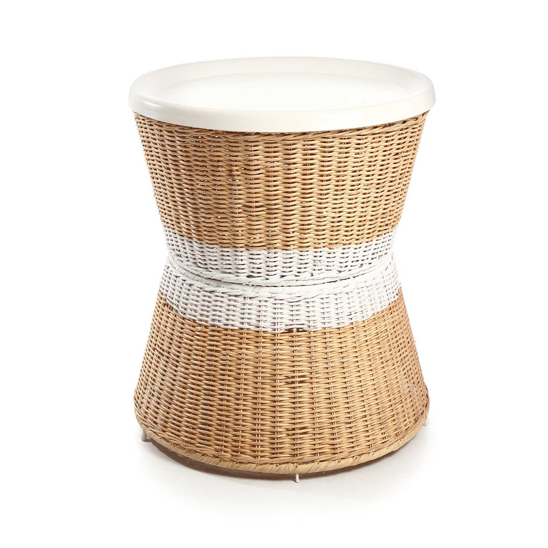 Dekorative Korbbank perfekt für Ihr Wohnzimmer