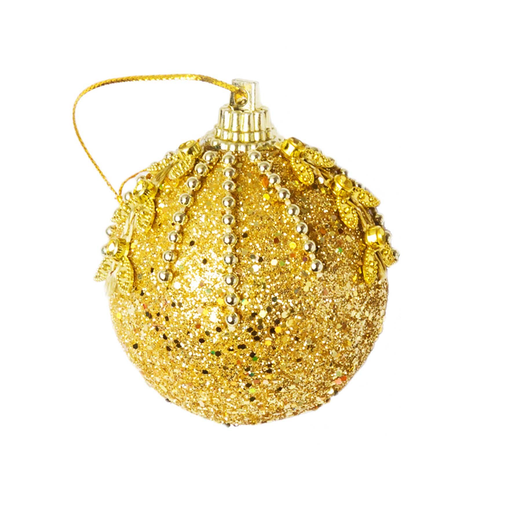 Dekorative Perlenkugel für den Weihnachtsbaum 